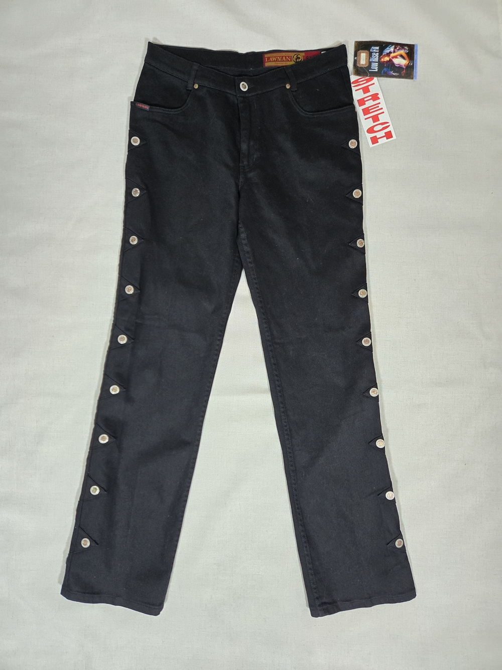 Women’s Lawman Western Black Snap-Detail Stretch Jeans